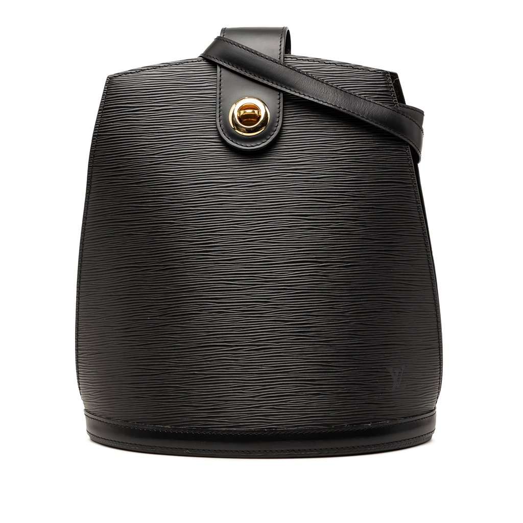 Louis Vuitton Epi Cluny Black Leather Very good - Front View