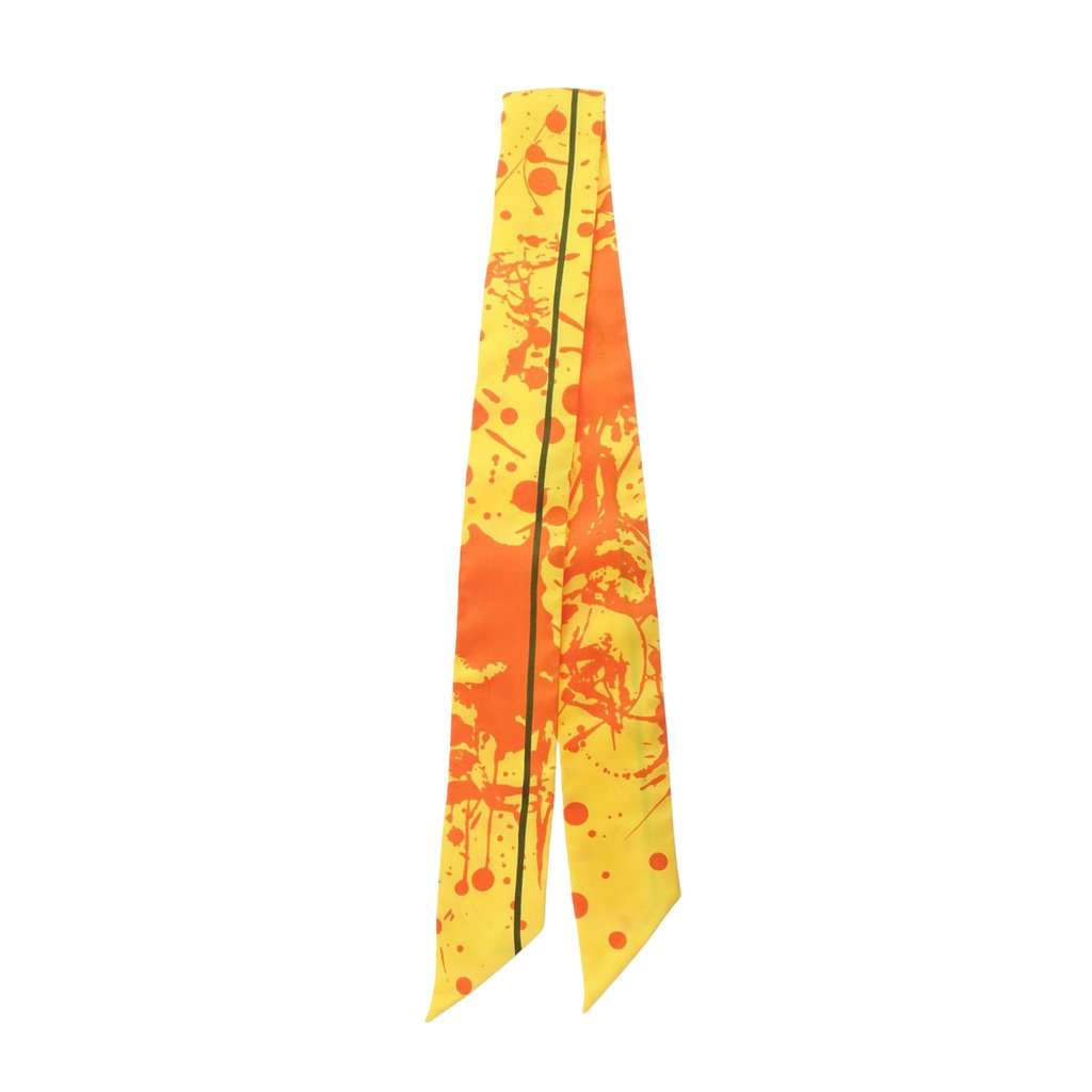 Hermès Cheval Suprise Twilly Silk Scarf Yellow Very good condition - Front View
