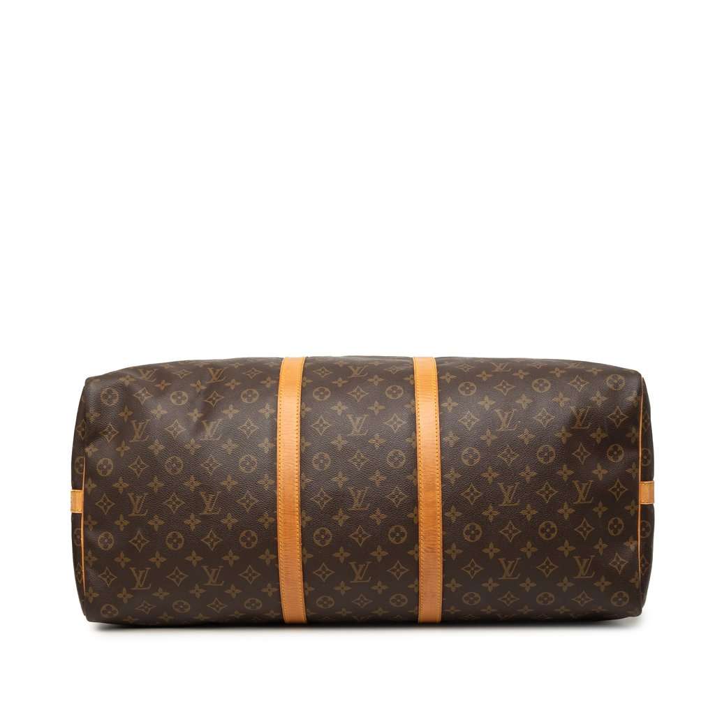 Louis Vuitton Monogram Keepall Bandouliere 60 Brown Good - Inside View
