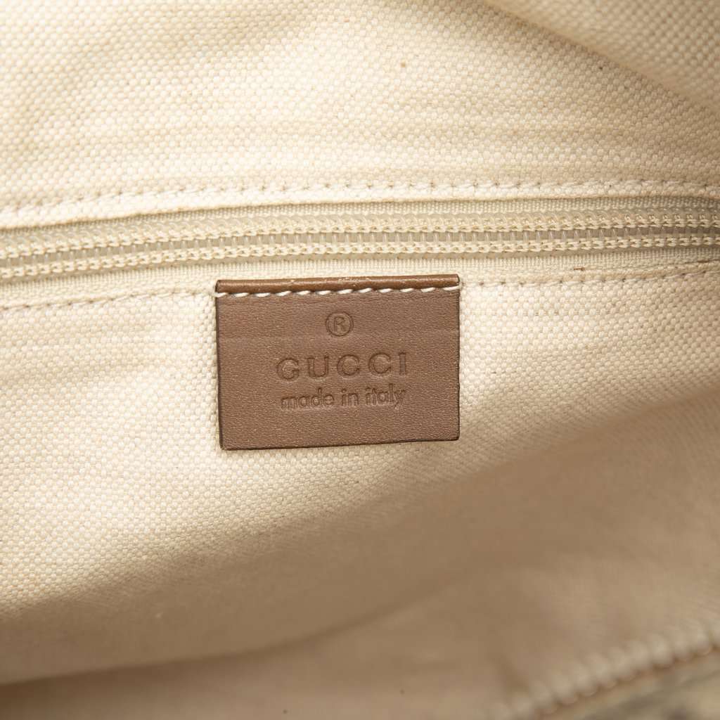 Gucci Diamante Coated Canvas Zip Crossbody Beige Very good - Box View