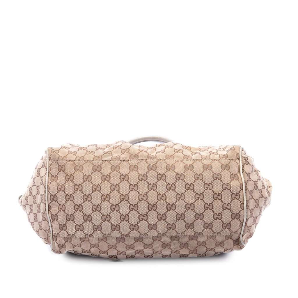 Gucci GG Canvas Sukey Satchel Beige Good condition - Inside View