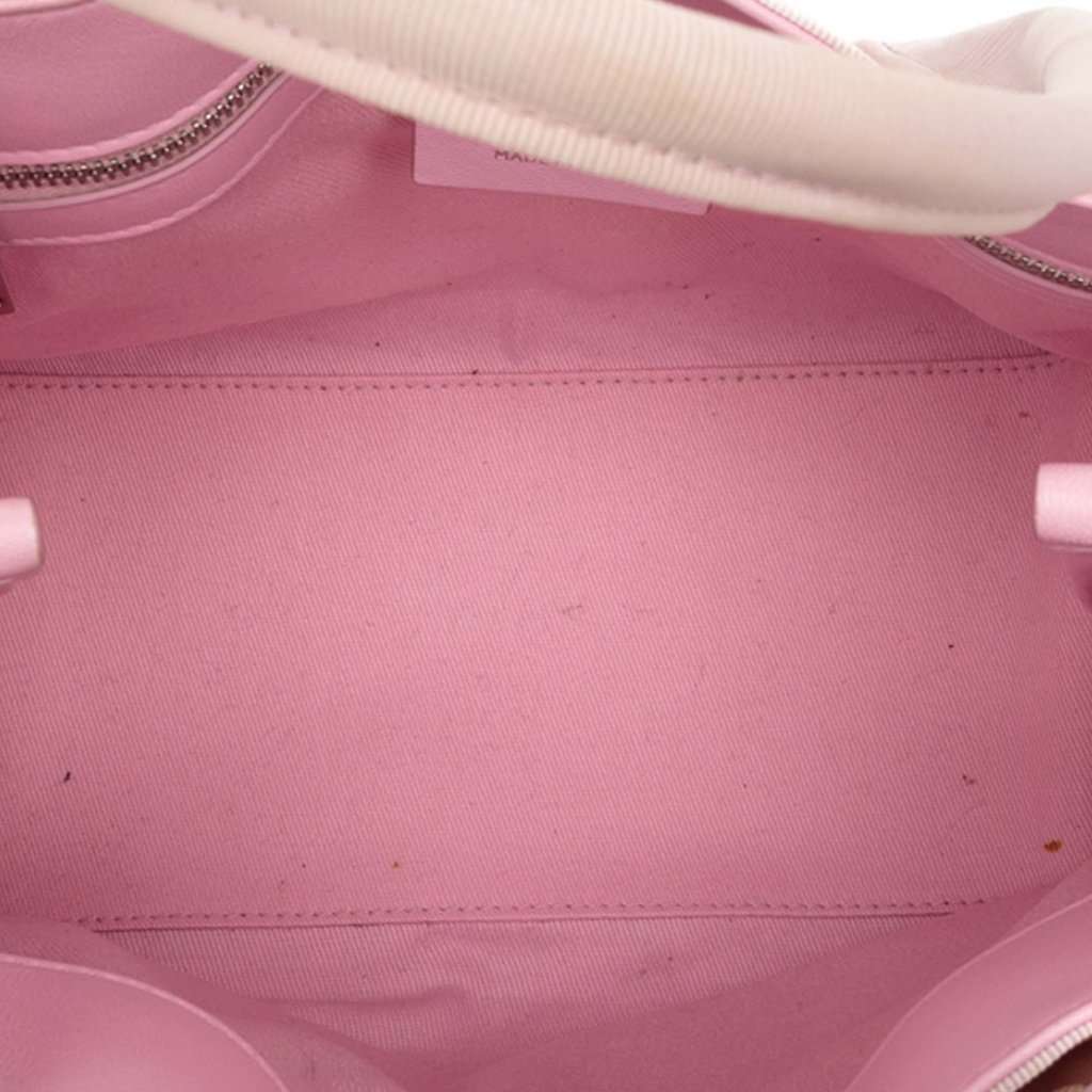 Ferragamo Small Canvas Signature Tote Pink Very good - Model View