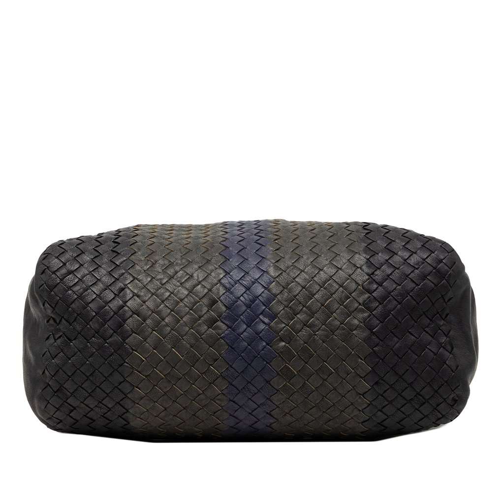 Bottega Veneta Tricolor Nappa Intrecciato Convertible Tote Black Leather Very good condition - Inside View
