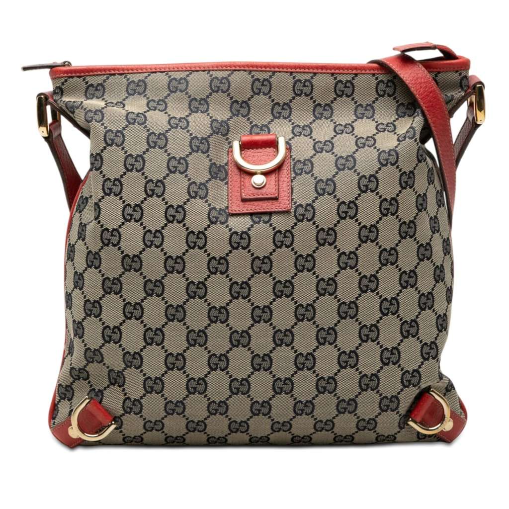 Gucci GG Canvas Abbey D Ring Crossbody Beige Very good - Front View