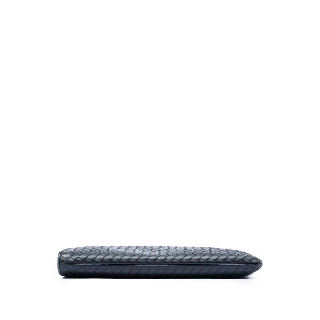 Bottega Veneta Nappa Intrecciato Clutch Blue Leather Very good - Inside View