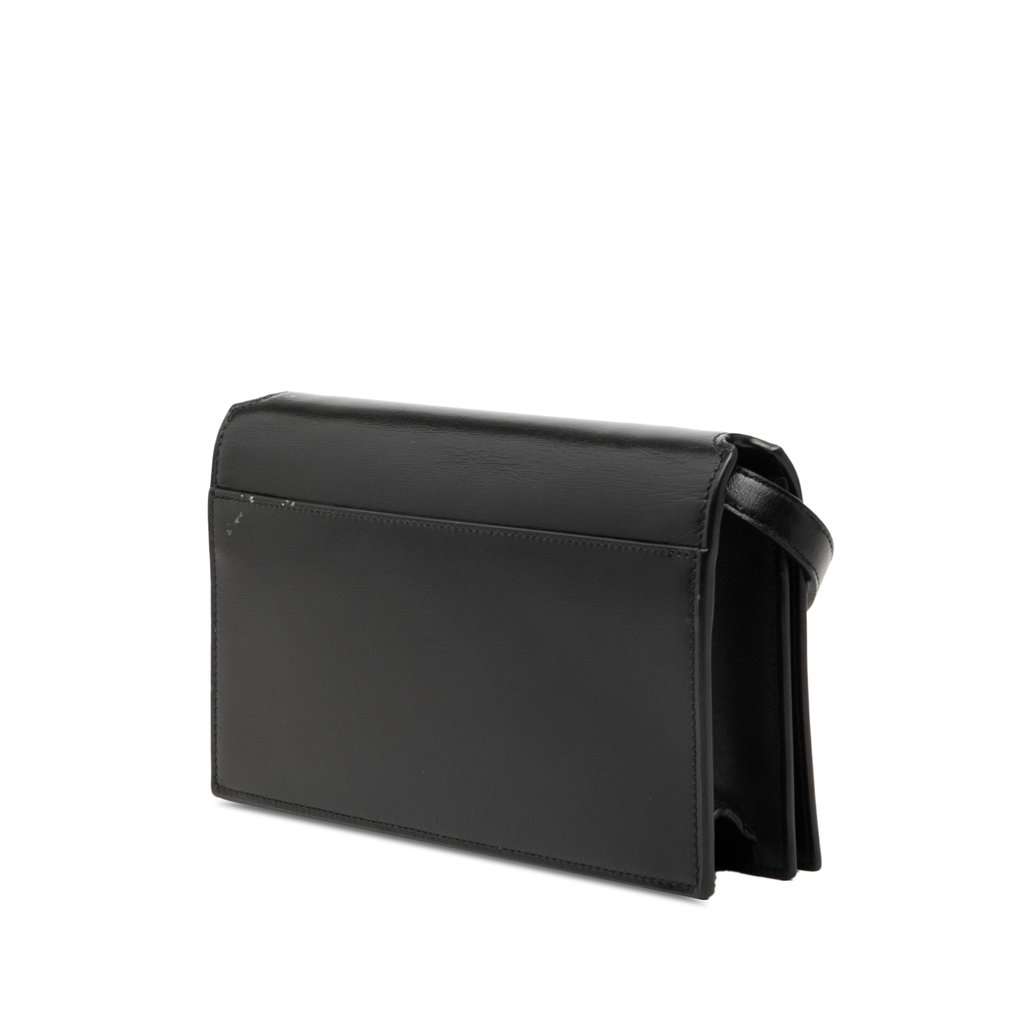 Saint Laurent Smooth Calfskin Crossbody Black Leather Very good condition - Back View