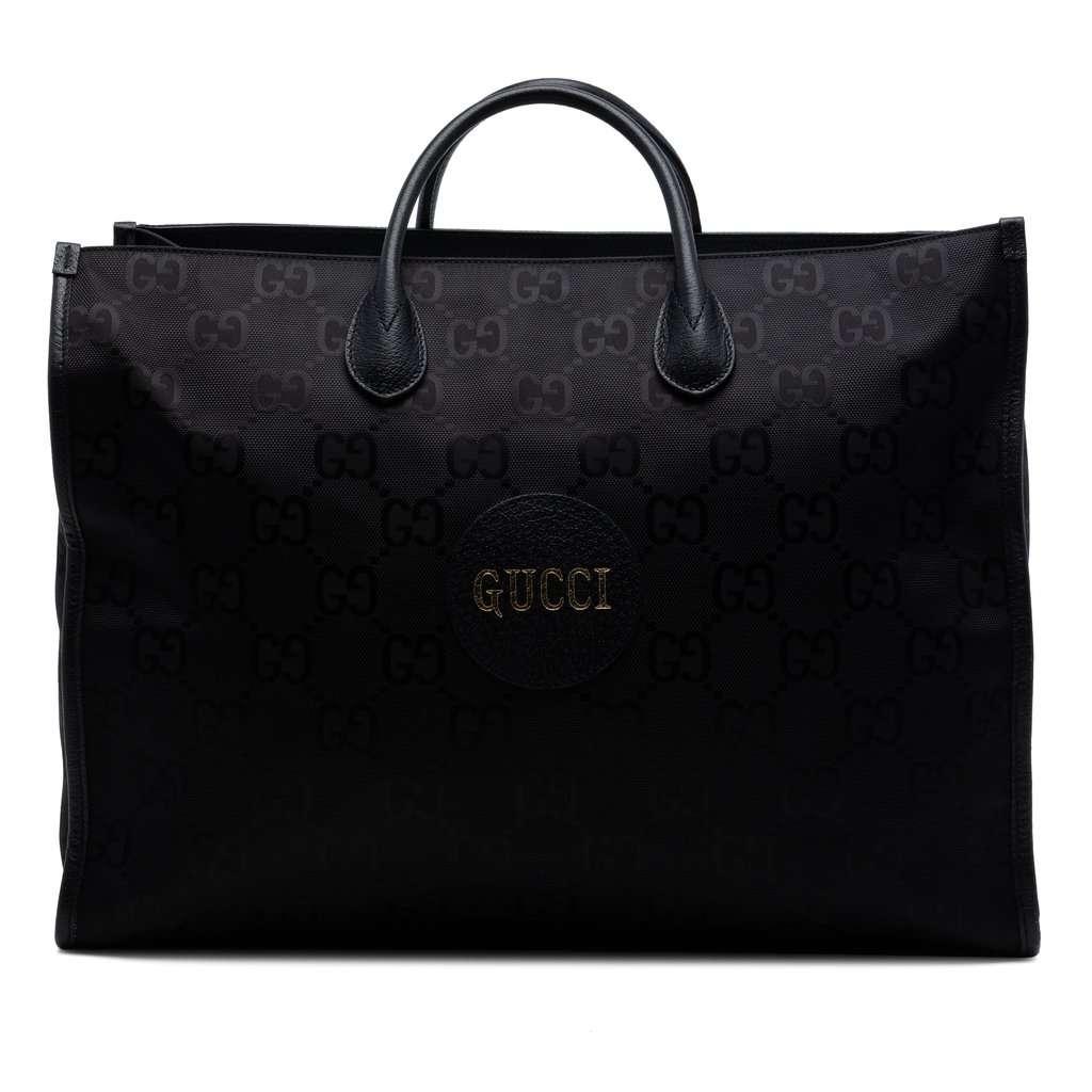 Gucci GG Econyl Off The Grid Convertible Tote Black Very good condition - Front View