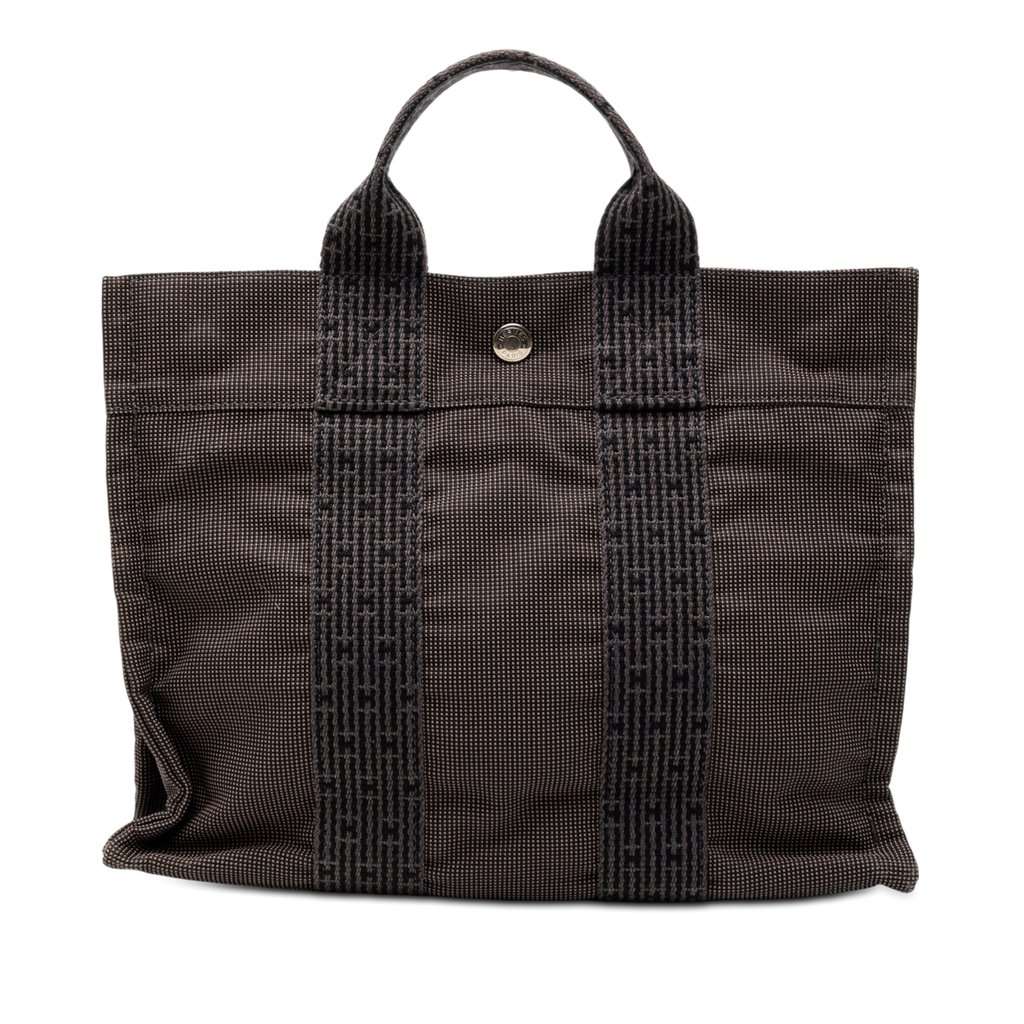 Hermès Canvas Herline PM Black Very good condition - Front View