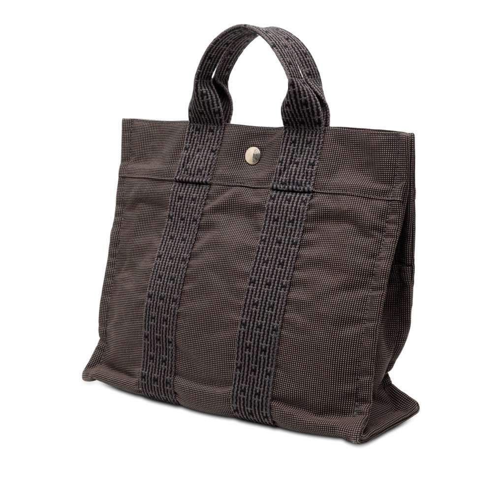 Hermès Canvas Herline PM Black Very good condition - Back View