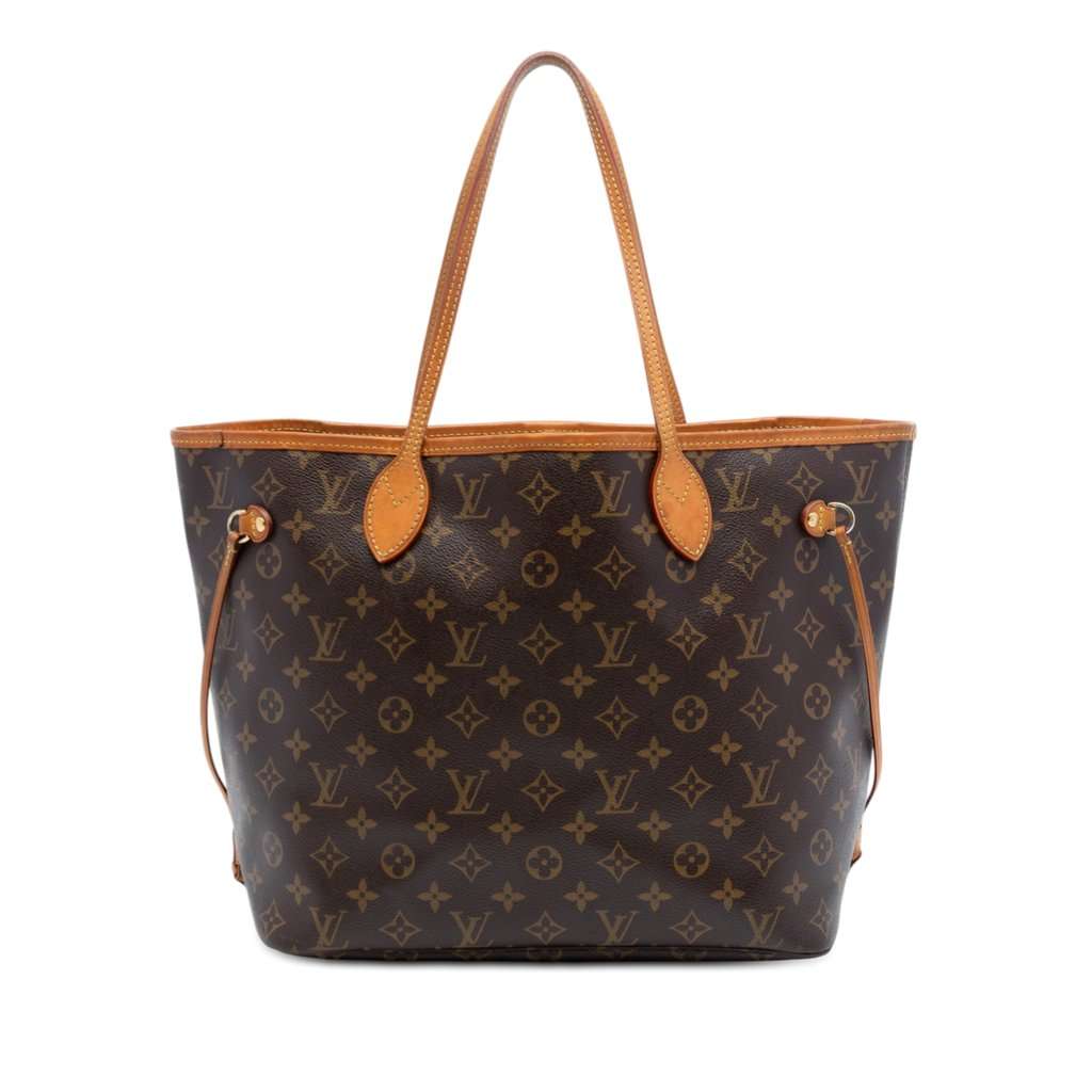 Louis Vuitton Monogram Neverfull MM Brown Very good - Front View