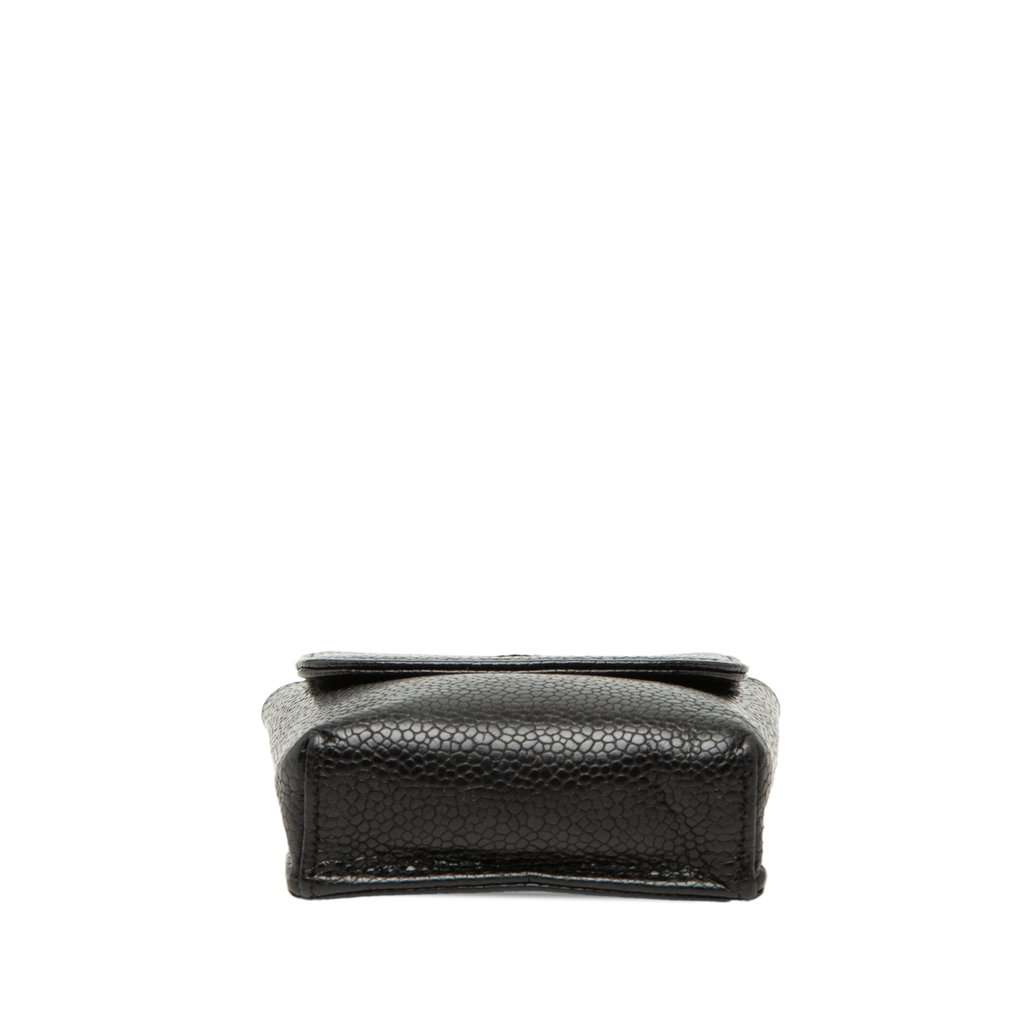 Chanel CC Caviar Cigarette Case Black Leather Very good condition - Inside View