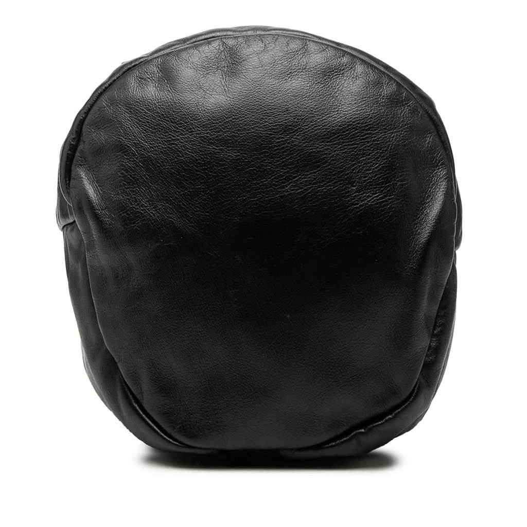 Saint Laurent Smooth Calfskin City Sailor Backpack Black Leather Very good - Inside View