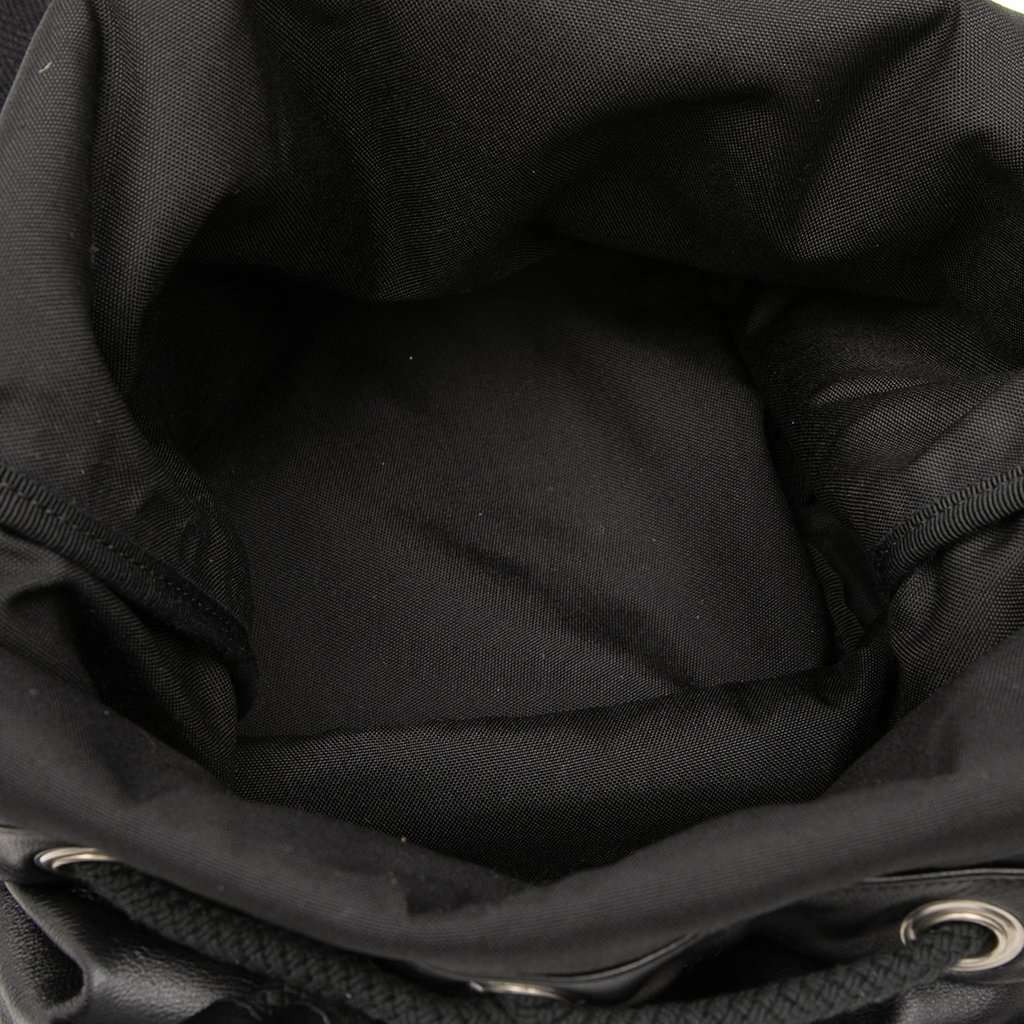 Saint Laurent Smooth Calfskin City Sailor Backpack Black Leather Very good - Model View
