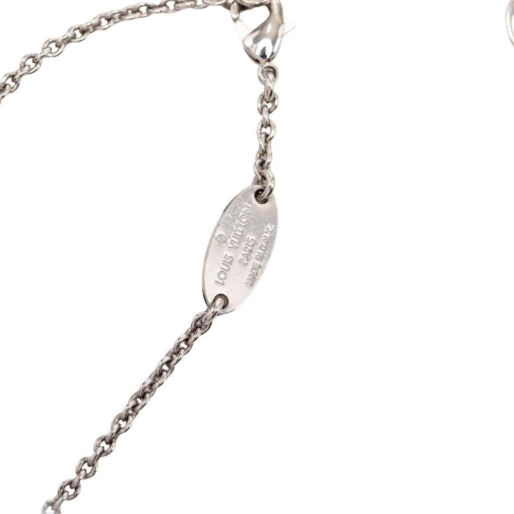 Louis Vuitton Brass Essential V Supple Bracelet Silver Metal Very good - Box View