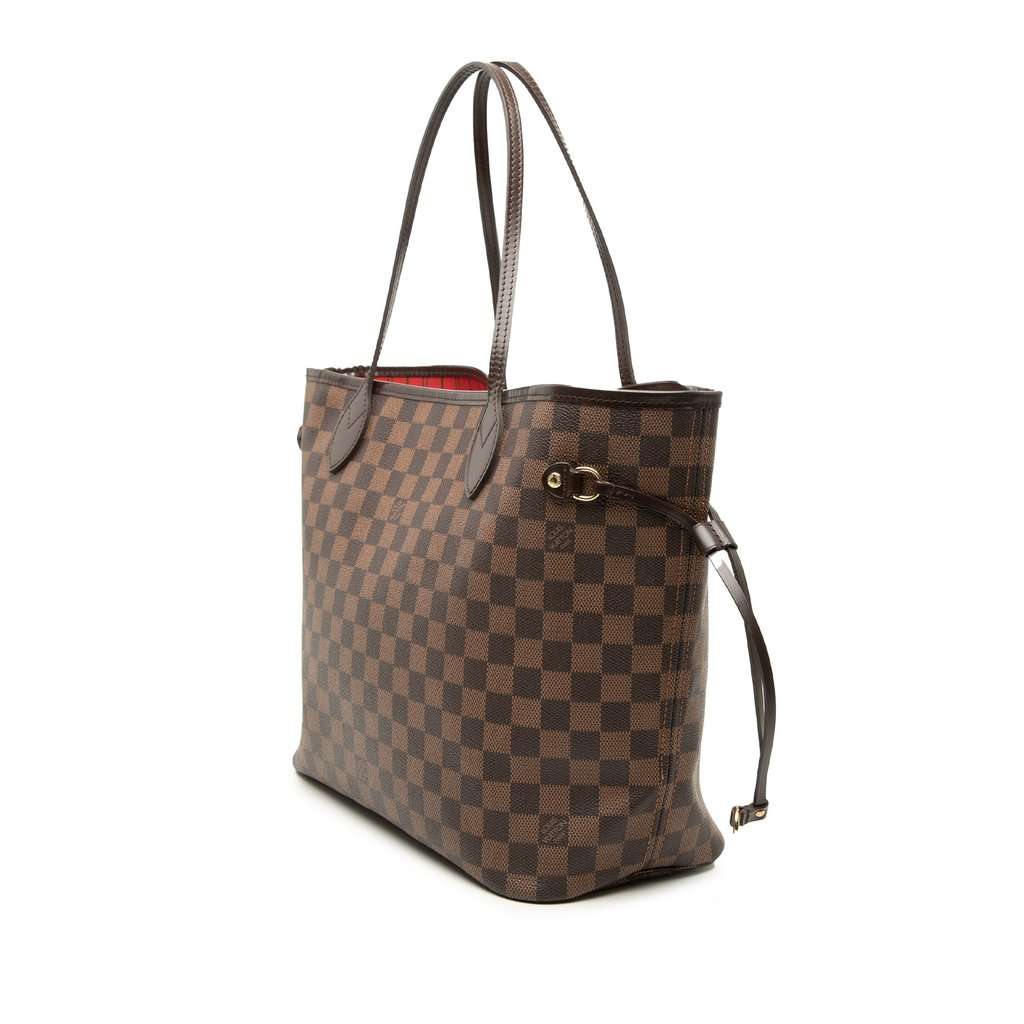 Louis Vuitton Damier Ebene Neverfull MM Brown Very good - Back View