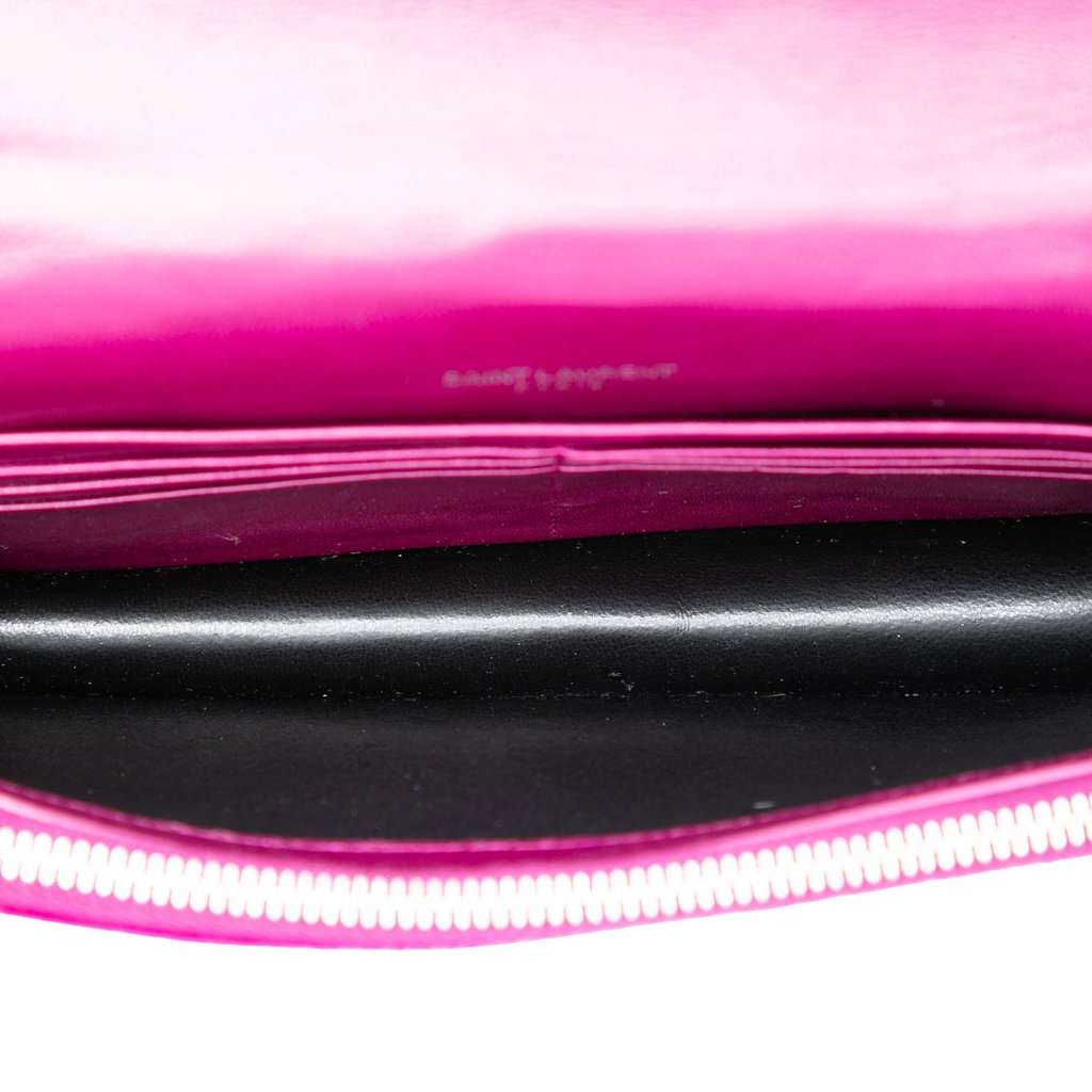 Saint Laurent Small Velvet Monogram Kate Tassel Crossbody Purple Very good - Model View