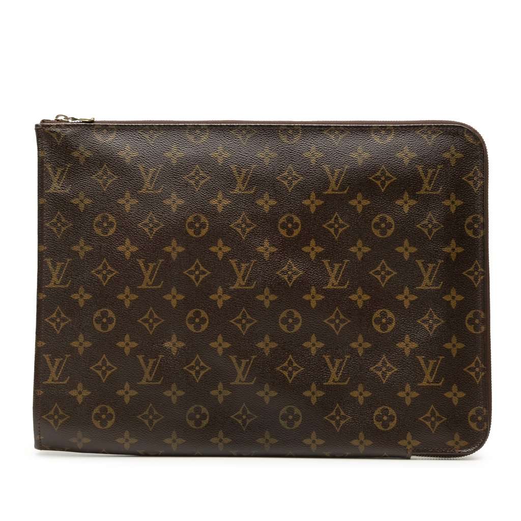 Louis Vuitton Monogram Poche Documents Portfolio Brown Very good condition - Front View