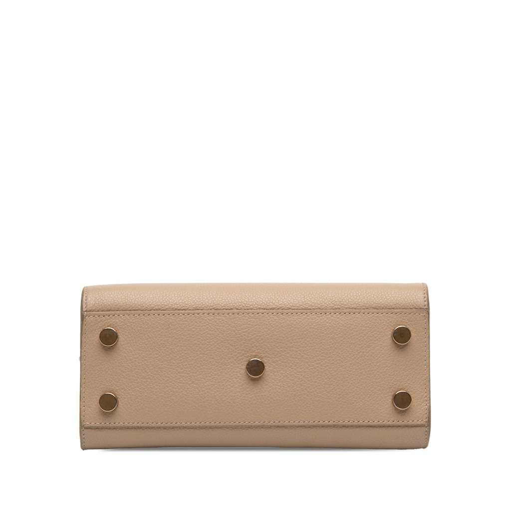 Saint Laurent Nano Grained Calfskin Sac de Jour Satchel Beige Leather Good condition - Inside View