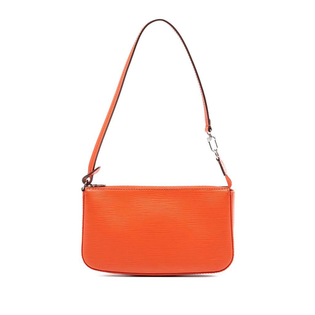 Louis Vuitton Epi Pochette Accessoires Orange Leather Very good condition - Front View