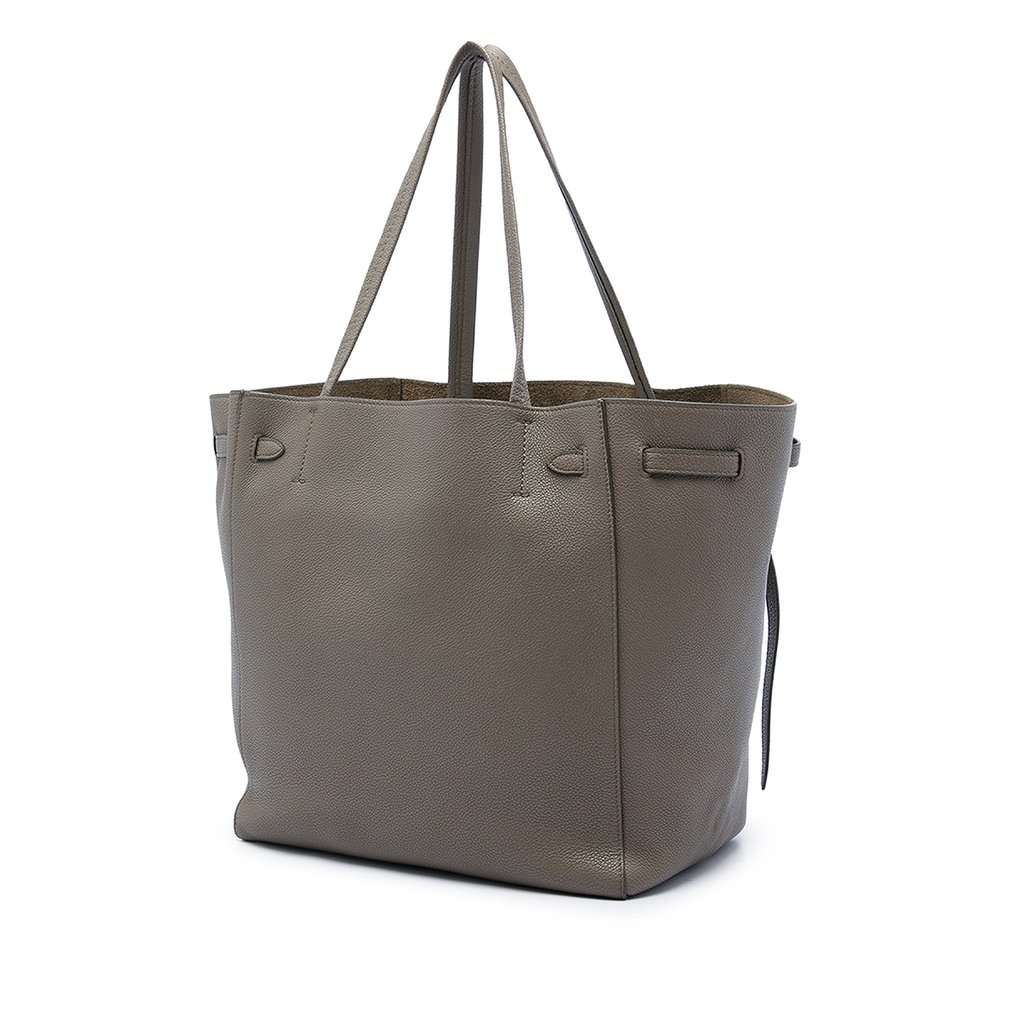 Celine Small Grained Calfskin Phantom Cabas Tote Brown Leather Very good - Back View