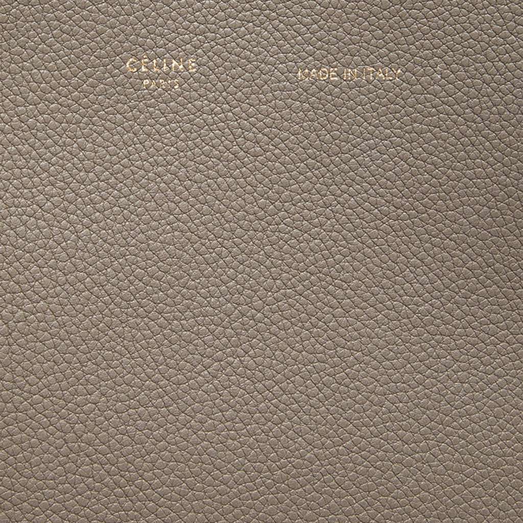 Celine Small Grained Calfskin Phantom Cabas Tote Brown Leather Very good - Box View