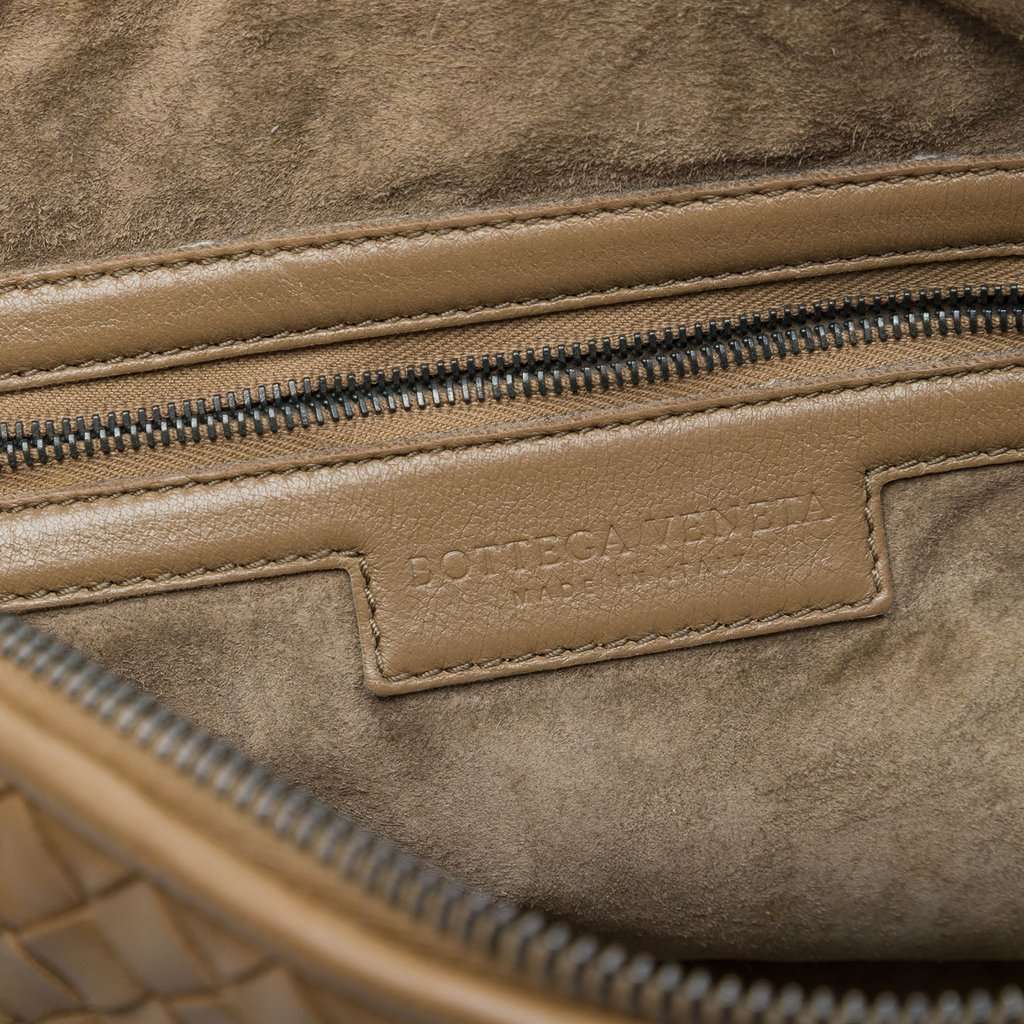 Bottega Veneta Nappa Intrecciato Nodini Crossbody Brown Leather Very good - Box View