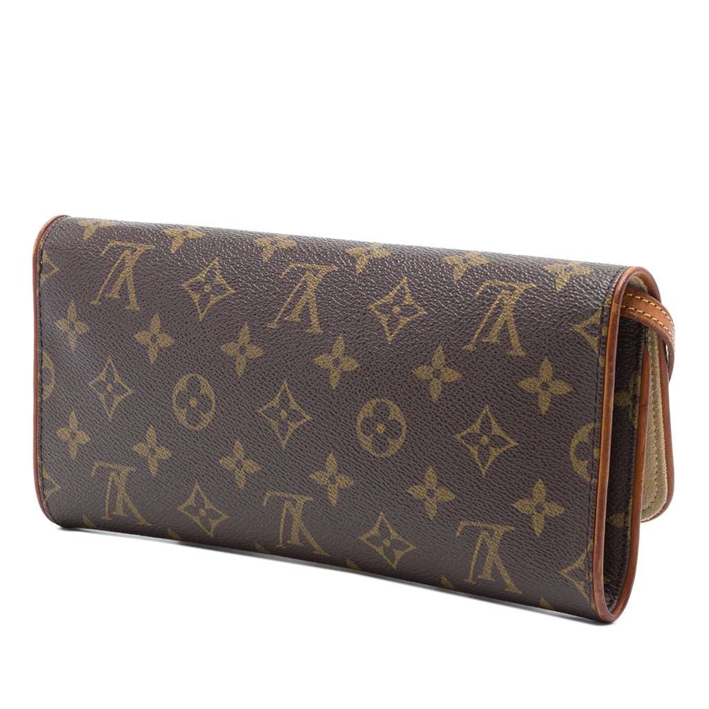 Louis Vuitton Monogram Pochette Twin GM Brown Very good - Back View