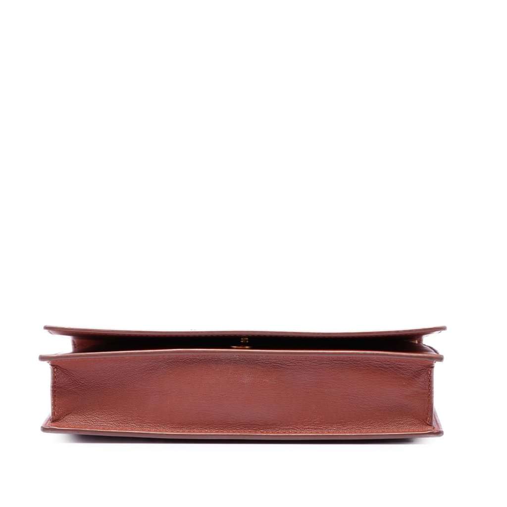 Celine Leather Frame Wallet on Chain Brown Leather Very good condition - Inside View
