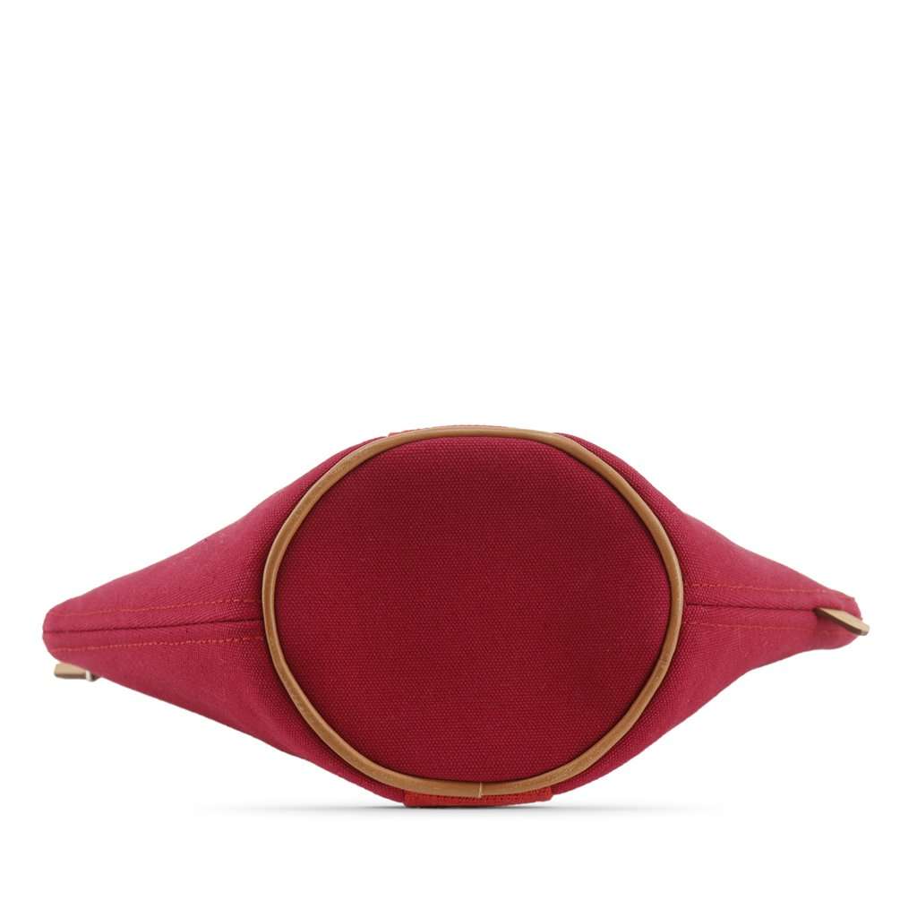 Hermès Mini Toile Palmyre Pouch Red Very good condition - Inside View