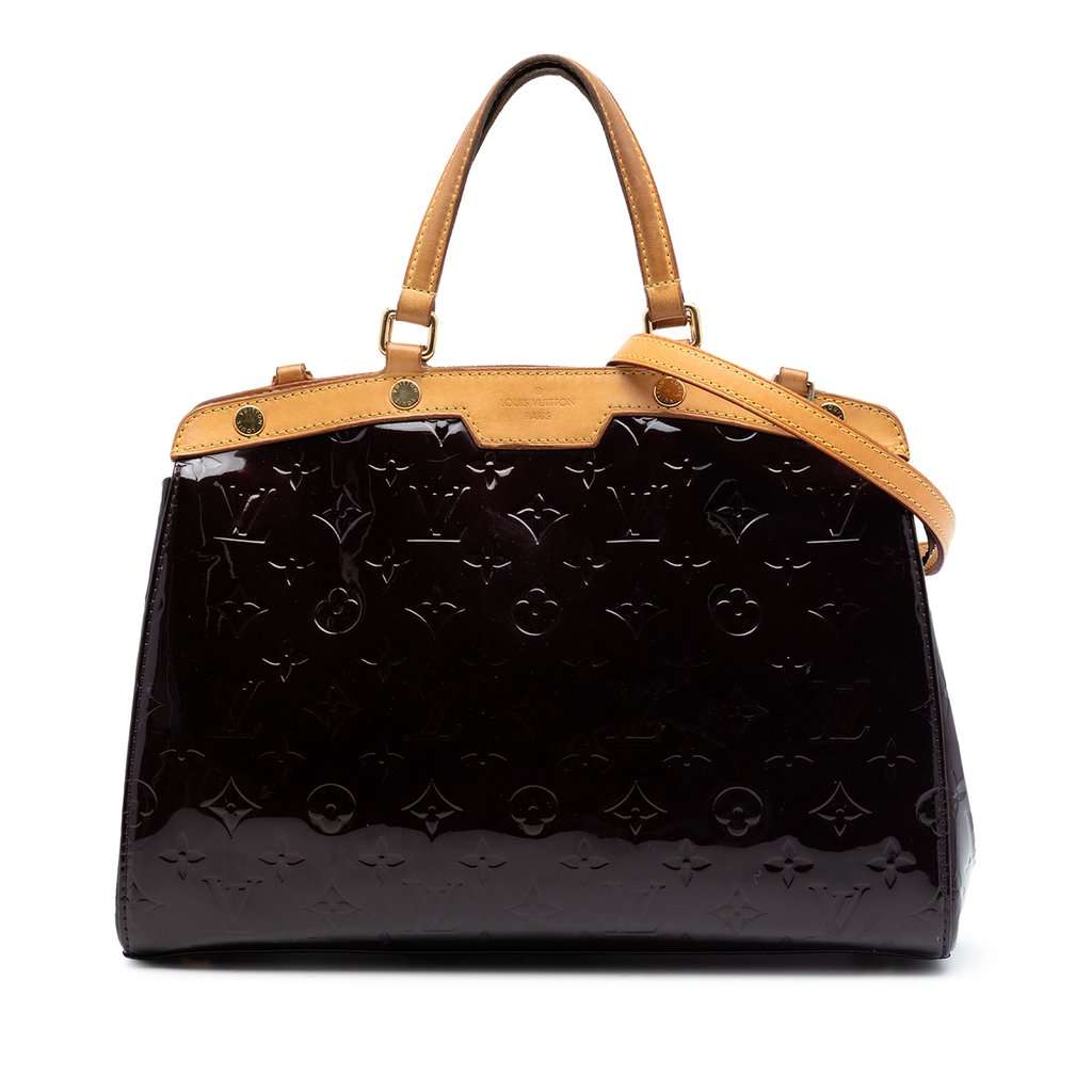 Louis Vuitton Monogram Vernis Brea MM Purple Leather Very good condition - Front View