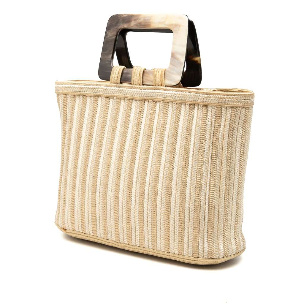 Saint Laurent Silk Cord Passementerie Handbag Beige Very good condition - Back View