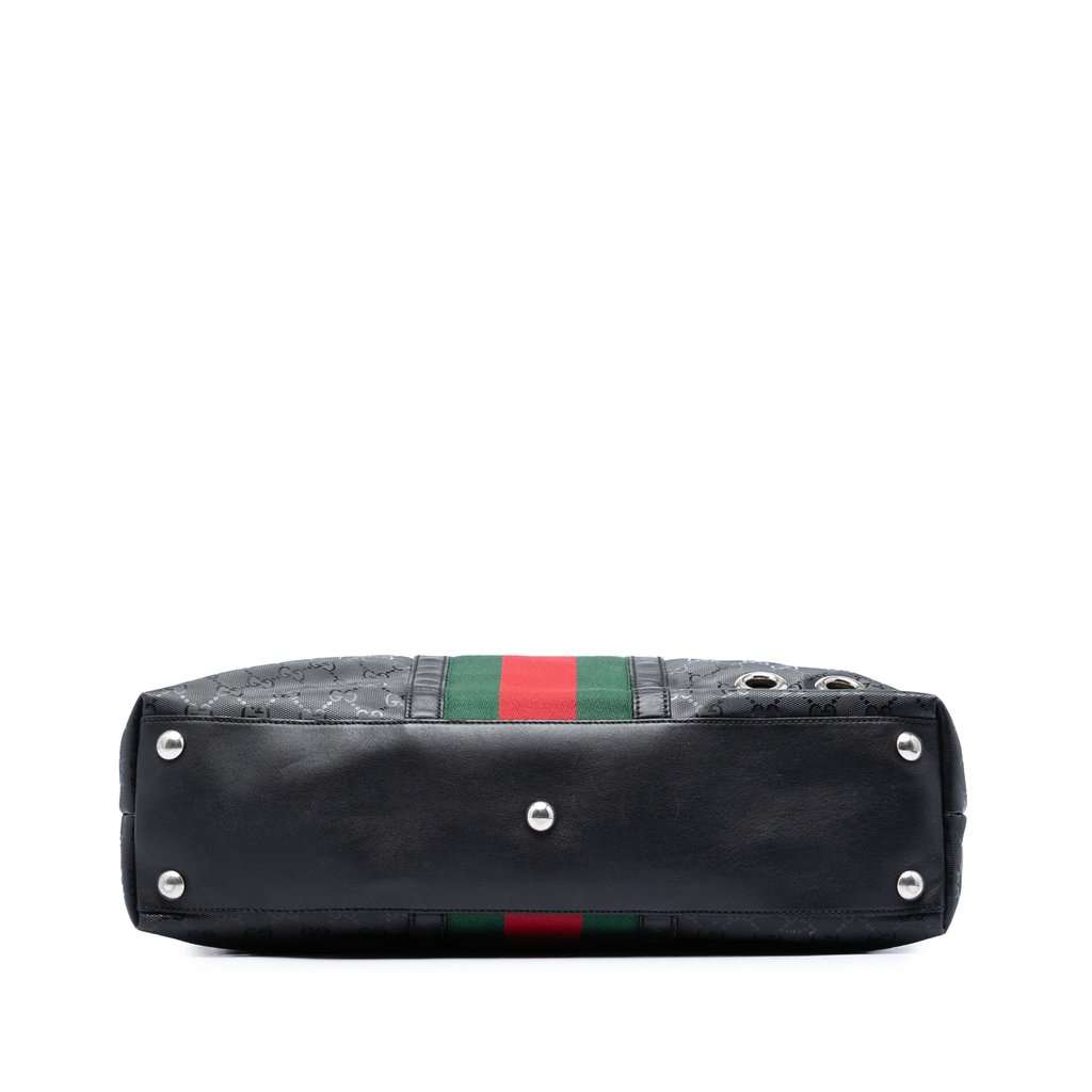 Gucci Fiat 500 Large GG Imprime Web Tote Black Good condition - Inside View