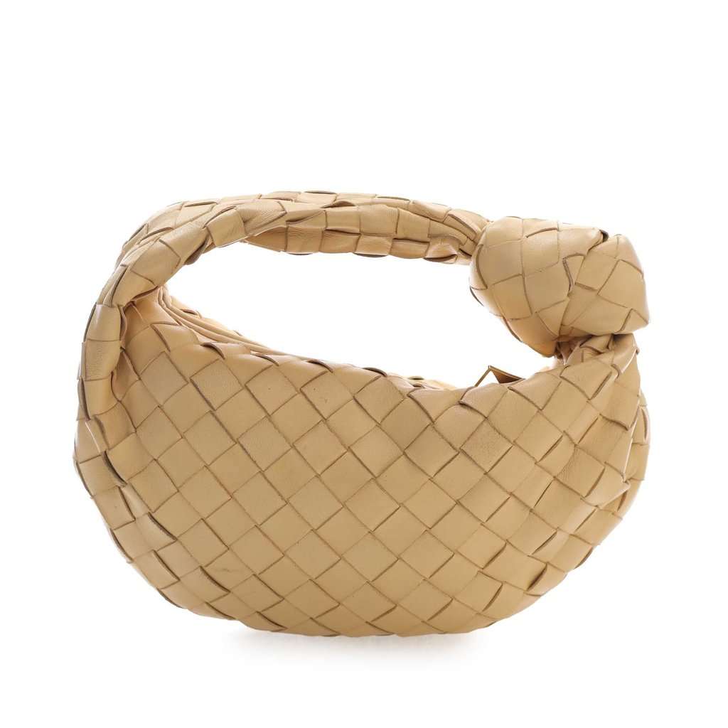 Bottega Veneta Mini Nappa Intrecciato Jodie Beige Leather Very good condition - Model View