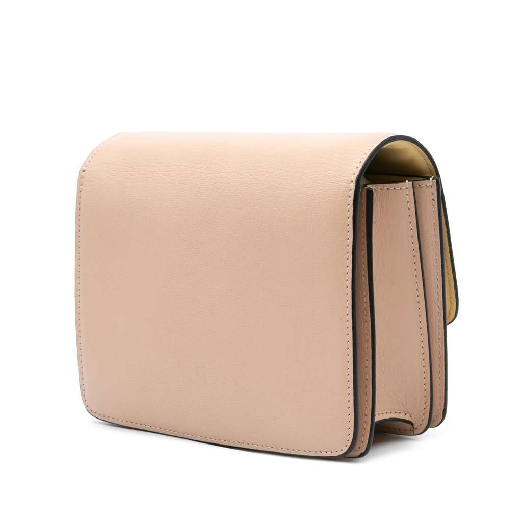 Celine Small Liege Calfskin Classic Box Pink Leather Very good - Back View