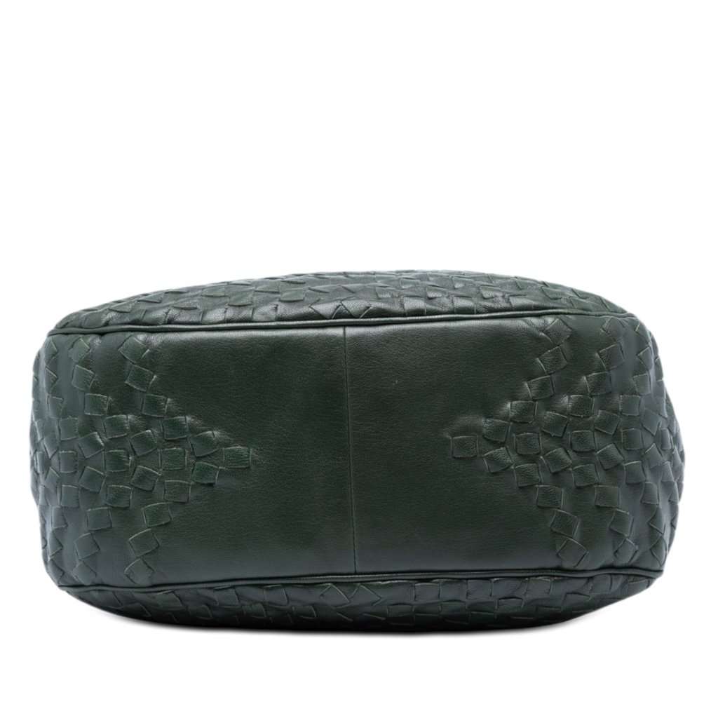 Bottega Veneta Large Nappa Intrecciato Maggiore Tote Green Leather Very good condition - Inside View