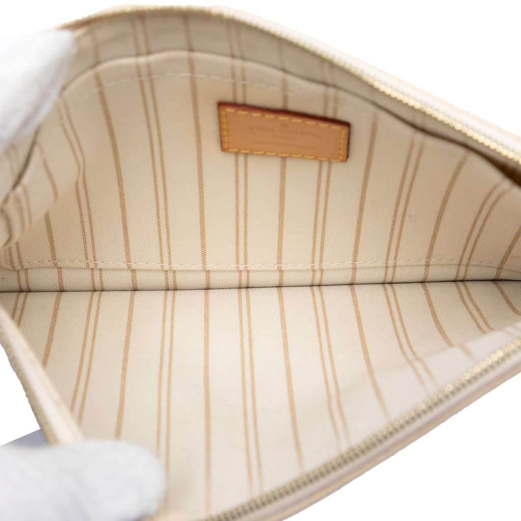 Louis Vuitton Damier Azur Neverfull MM Pouch White Very good condition - Model View