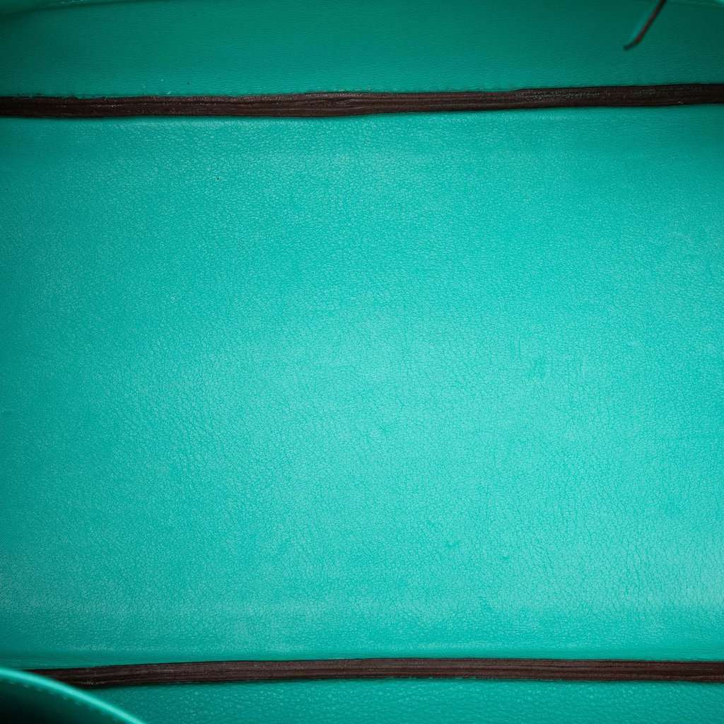 Hermès Swift Birkin Retourne 35 Blue Leather Very good condition - Model View