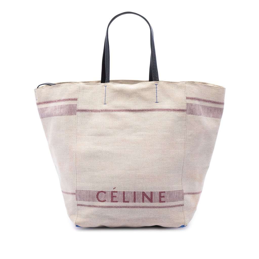 Celine Medium Canvas Phantom Cabas Tote Brown Very good - Front View