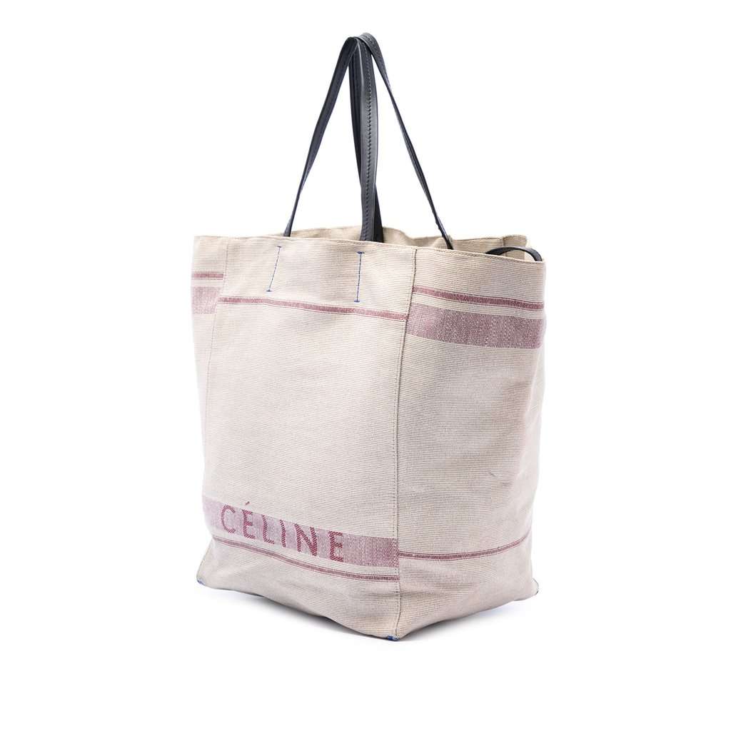 Celine Medium Canvas Phantom Cabas Tote Brown Very good - Back View