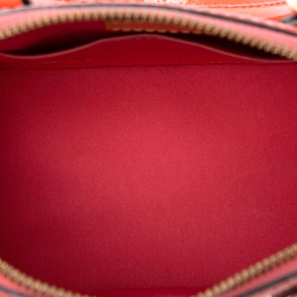 Louis Vuitton Monogram Vernis Alma BB Orange Leather Very good condition - Model View
