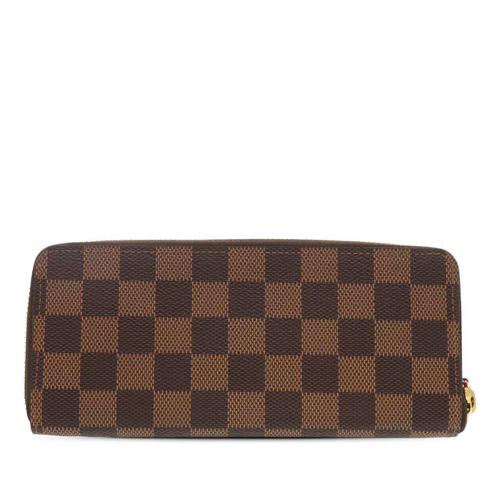 Louis Vuitton Damier Ebene Zippy Long Wallet Brown Very good - Back View