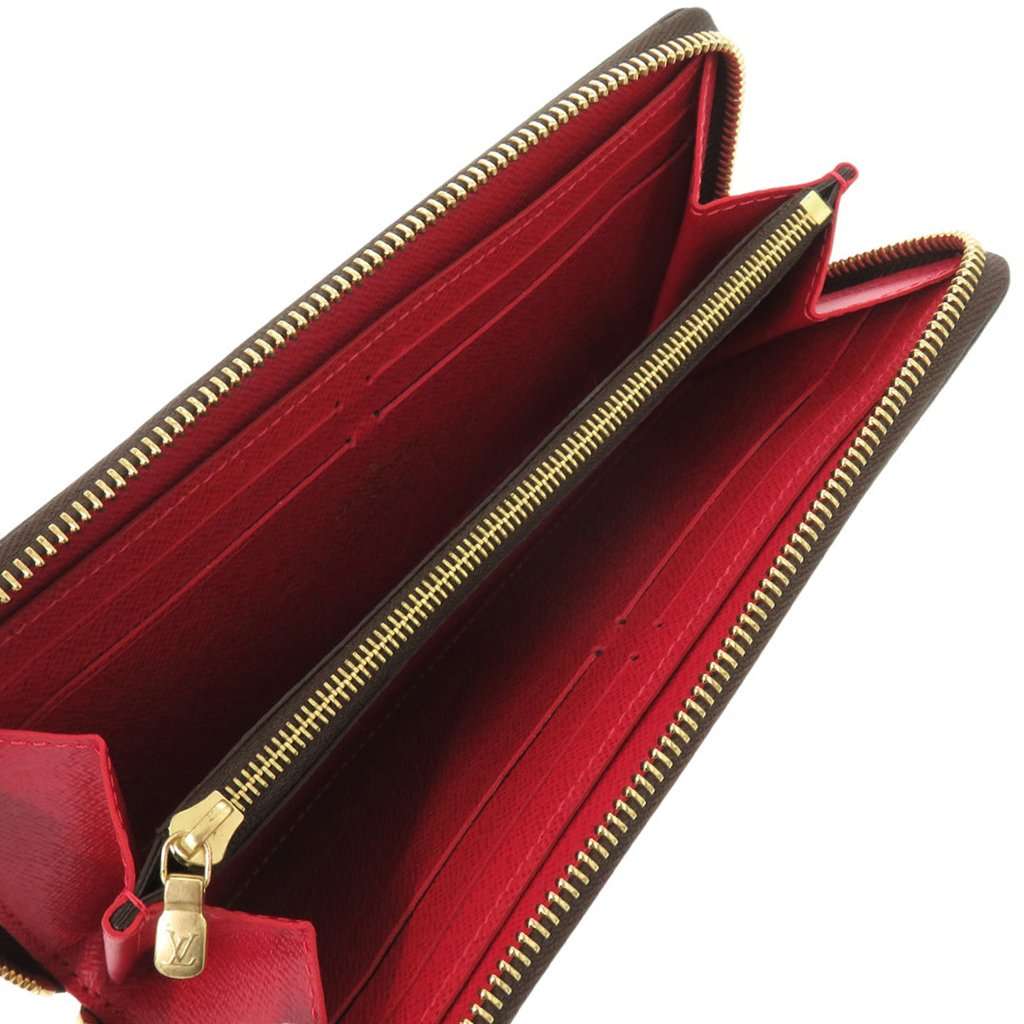 Louis Vuitton Damier Ebene Zippy Long Wallet Brown Very good - Inside View