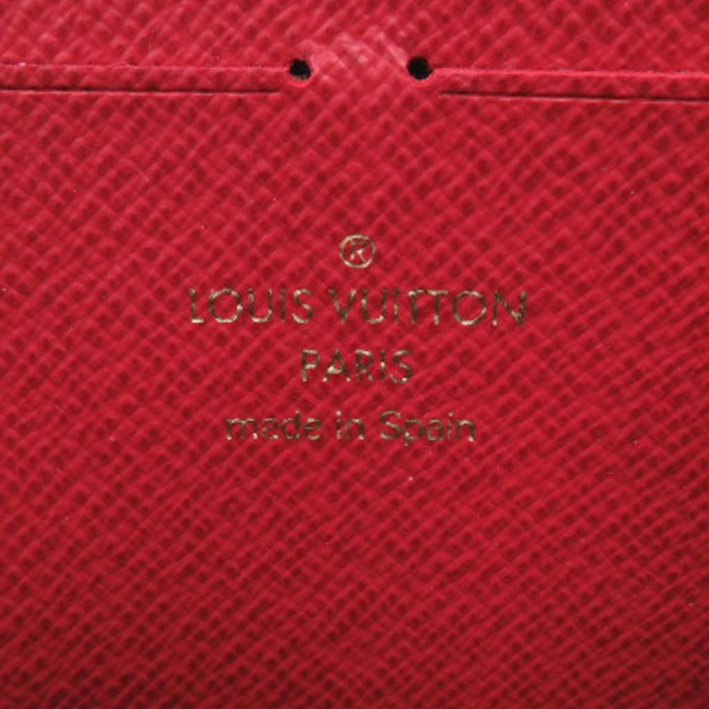 Louis Vuitton Damier Ebene Zippy Long Wallet Brown Very good - Box View