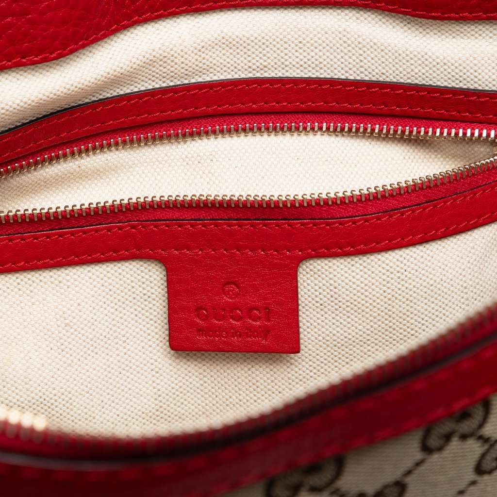 Gucci GG Canvas Bella Satchel Beige Very good - Box View