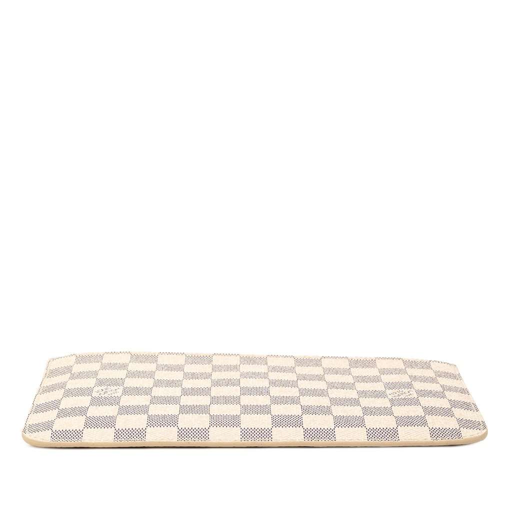 Louis Vuitton Damier Azur Neverfull MM Pouch White Very good - Inside View