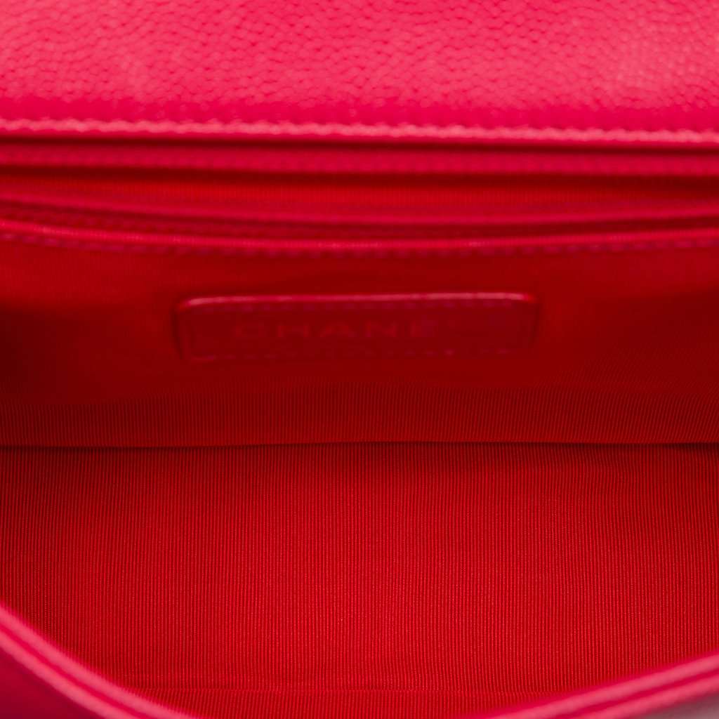 Chanel Medium Caviar My Everything Flap Pink Leather Very good - Model View