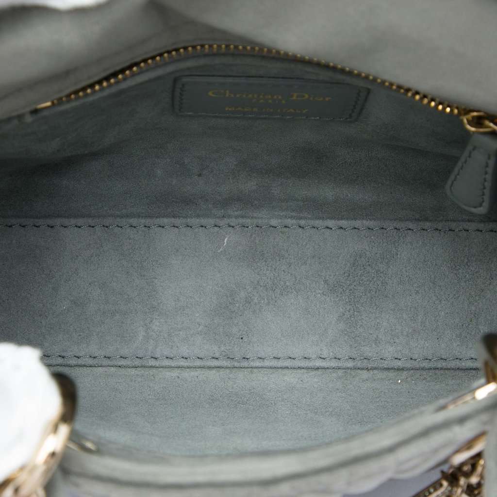 Dior Mini Velvet Cannage Lady Dior MultiColor Very good - Model View