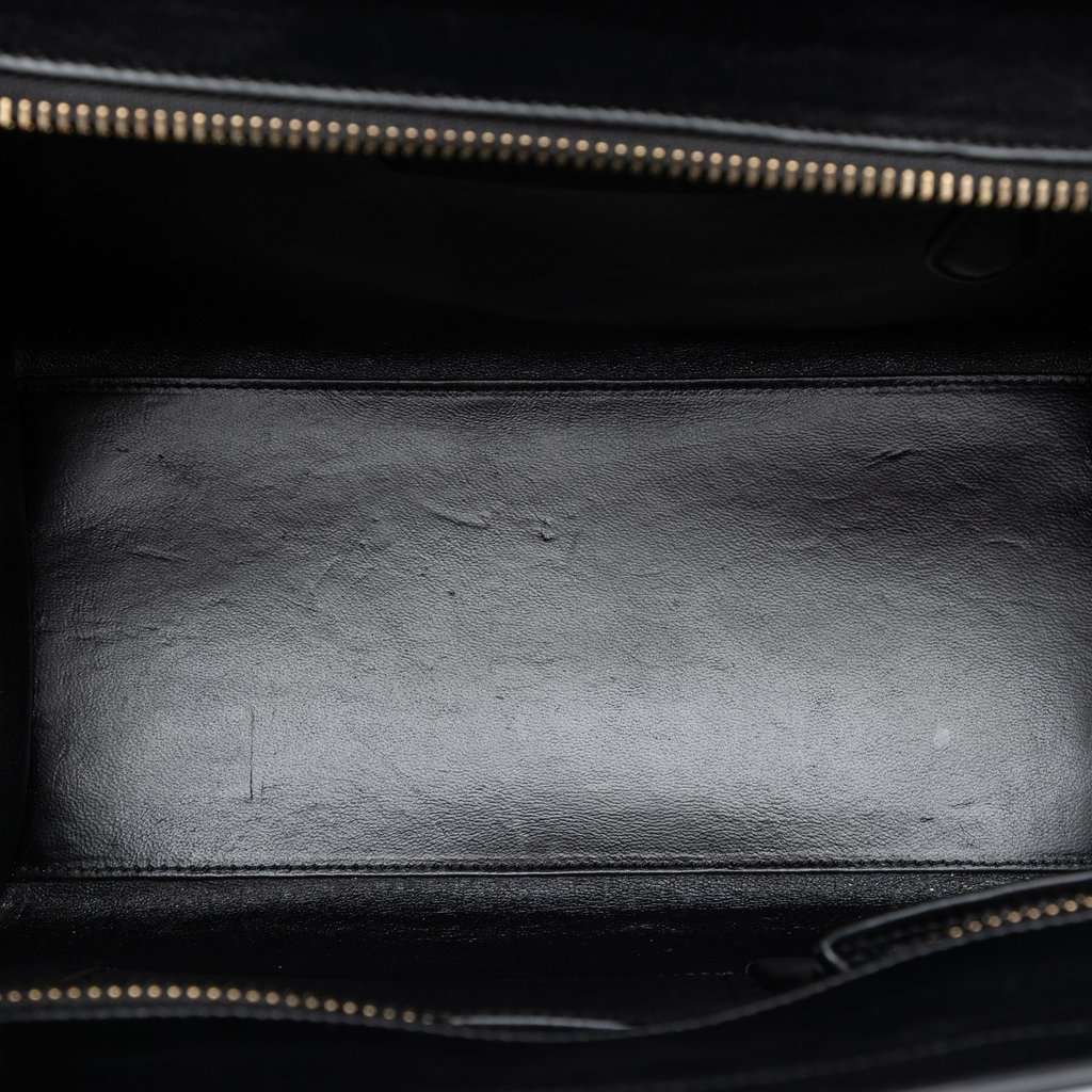 Celine Micro Tricolor Leather Luggage Tote Brown Leather Very good condition - Model View