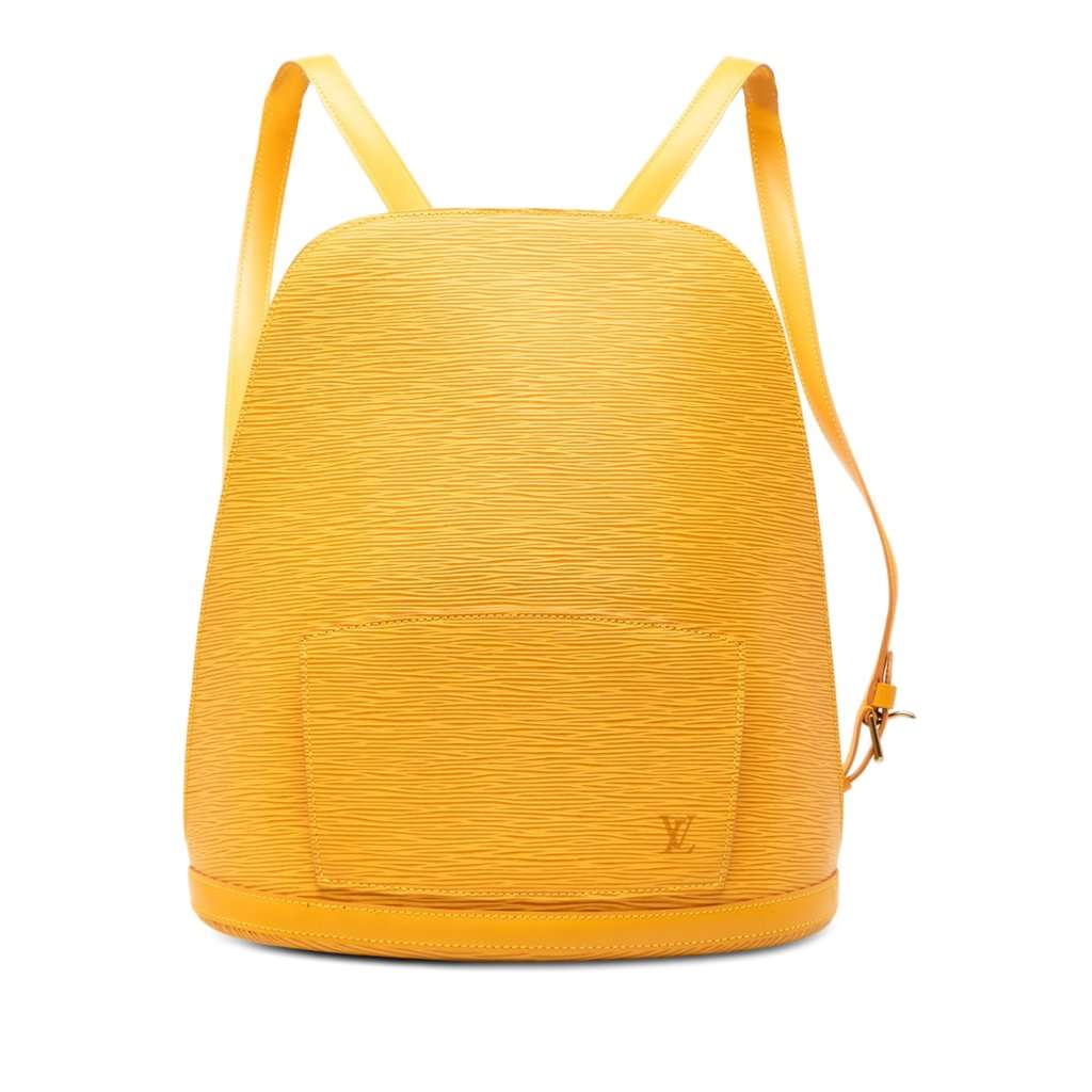 Louis Vuitton Epi Gobelins Yellow Leather Very good condition - Front View