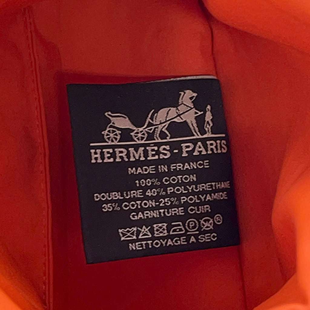 Hermès Mini Canvas Bolide Pouch Brown Very good condition - Box View